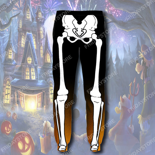 Unifinz DN Pants Happy Halloween Party Bone Jogger Awesome DN Sweatpants 2022
