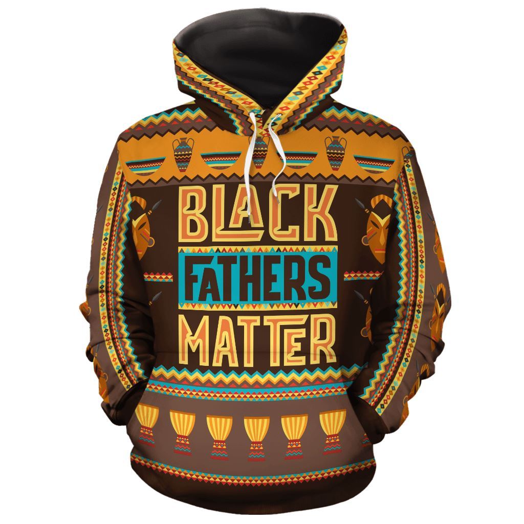Unifinz Black Father Hoodie Father's Day Gift Black Father Matters Hoodie Autism Apparel 2022