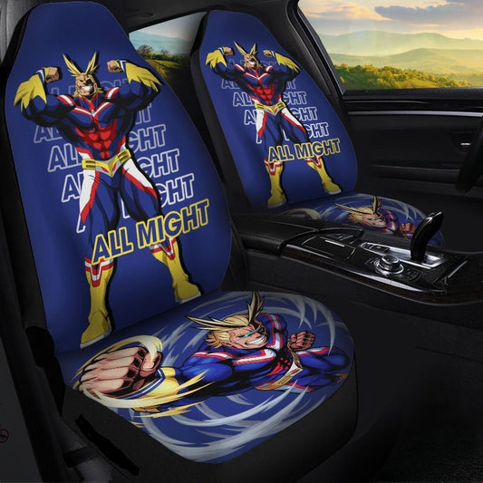 My Hero Academia Car Seat Covers All Might Pose Graphic Seat Covers