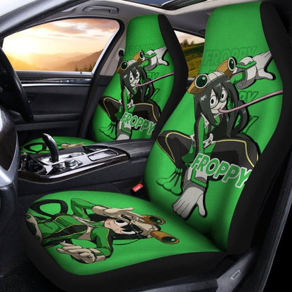 My Hero Academia Car Seat Covers Froppy Hero Graphic Seat Covers