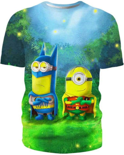 Minion Hoodie Batman And Robin Minion T-shirt Colorful Unisex