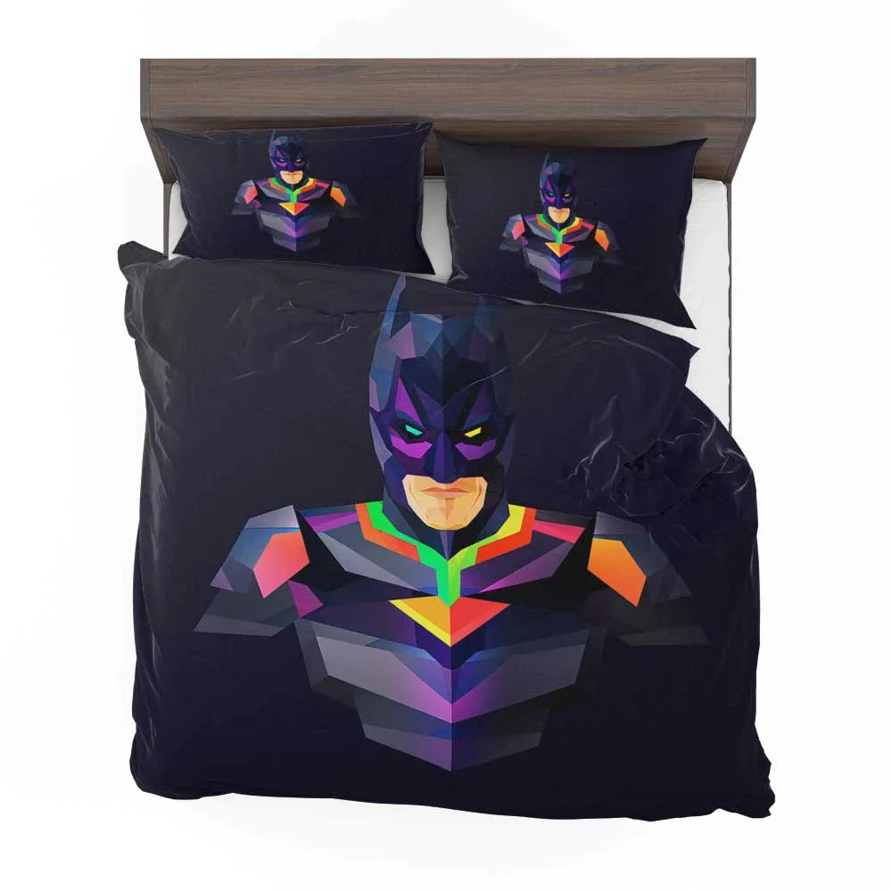 Batman Bedding Set DC Batman Abstract Facets Duvet Covers Black Unique Gift