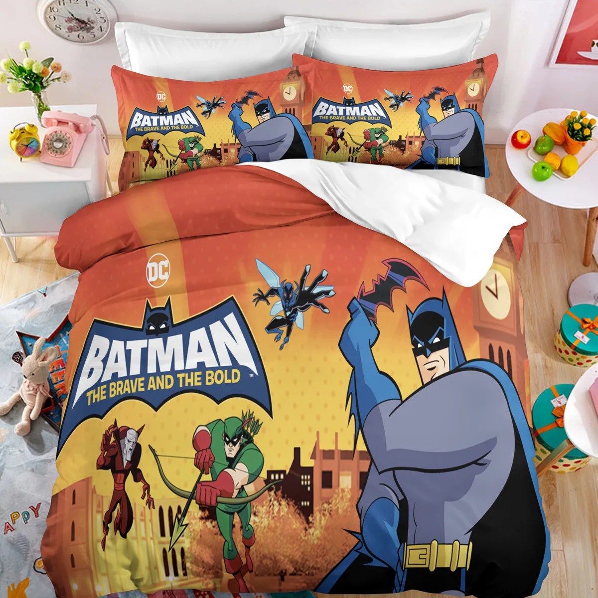 Batman Bedding Set DC Batman The Brave And The Bold Duvet Covers Colorful Unique Gift