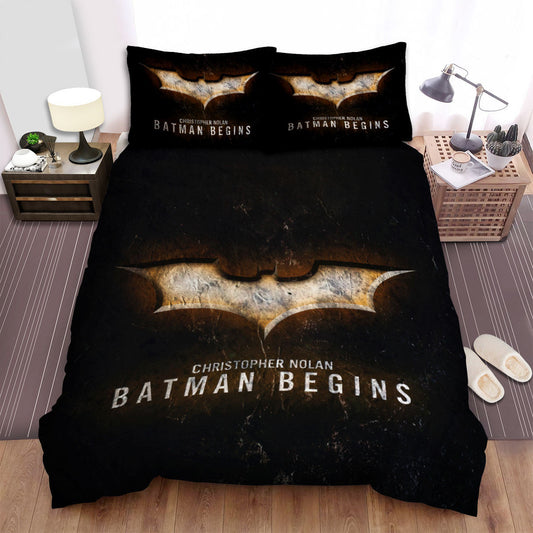 Batman Bedding Set DC Batman Begins Logo Duvet Covers Black Unique Gift