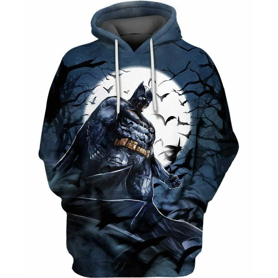 Batman Hoodie DC Batman Dark Knight Rises Hoodie Black Unisex