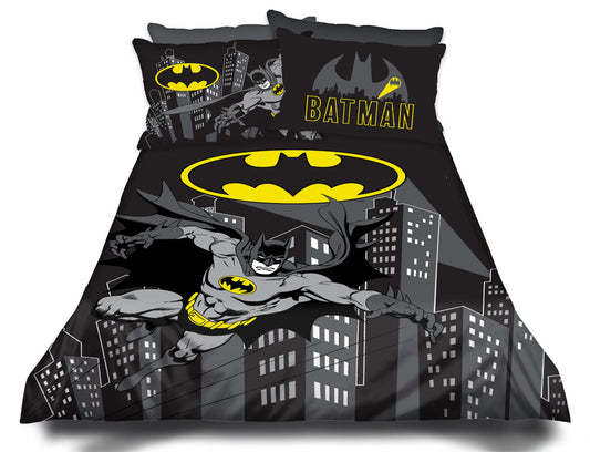 Batman Bedding Set DC Batman Aroung The City Duvet Covers Black Unique Gift