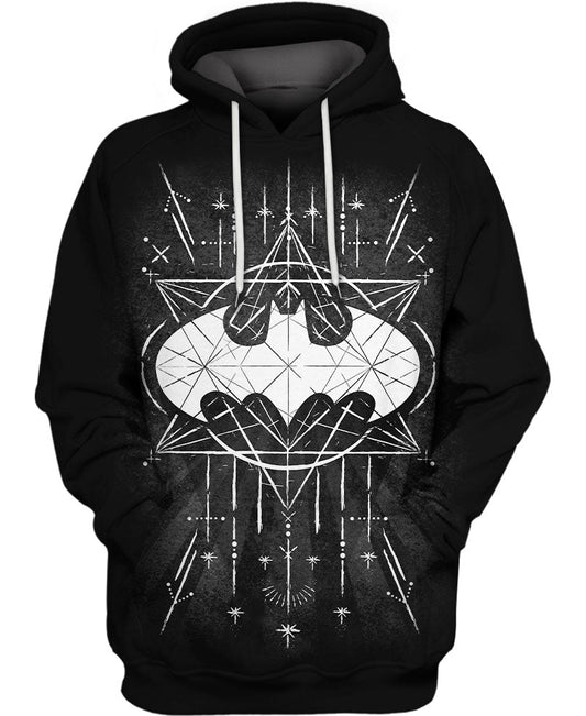 Batman Hoodie DC Batman Symbols Art Hoodie Black Unisex