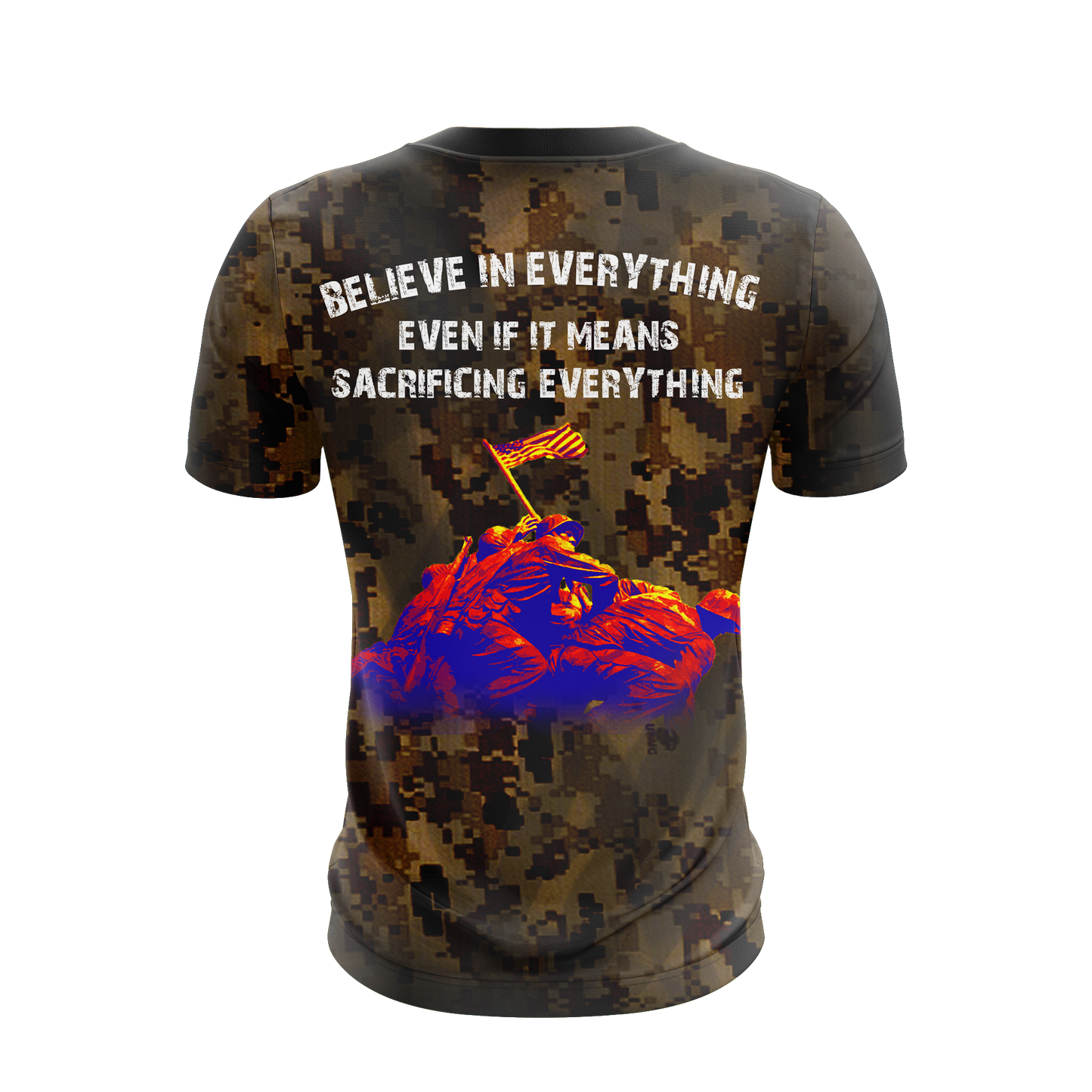 Veteran T-shirt Even If It Means Sacrificing Everything T-shirt Brown Unisex