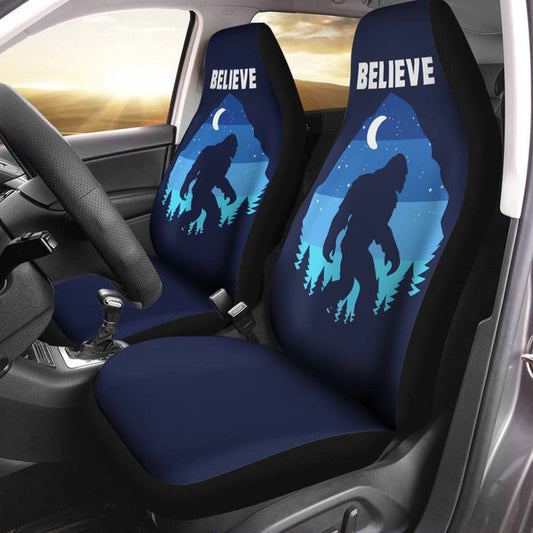 Bigfoot Car Seat Covers Bigfoot Believe Blue Style Seat Covers