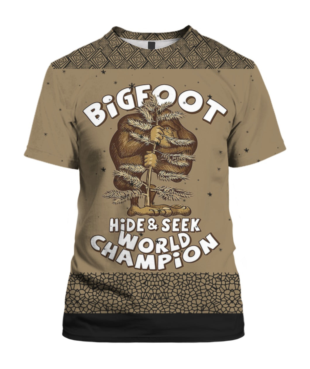 Bigfoot Hoodie Bigfoot Hide And Seek World Champion T-shirt Brown Unisex