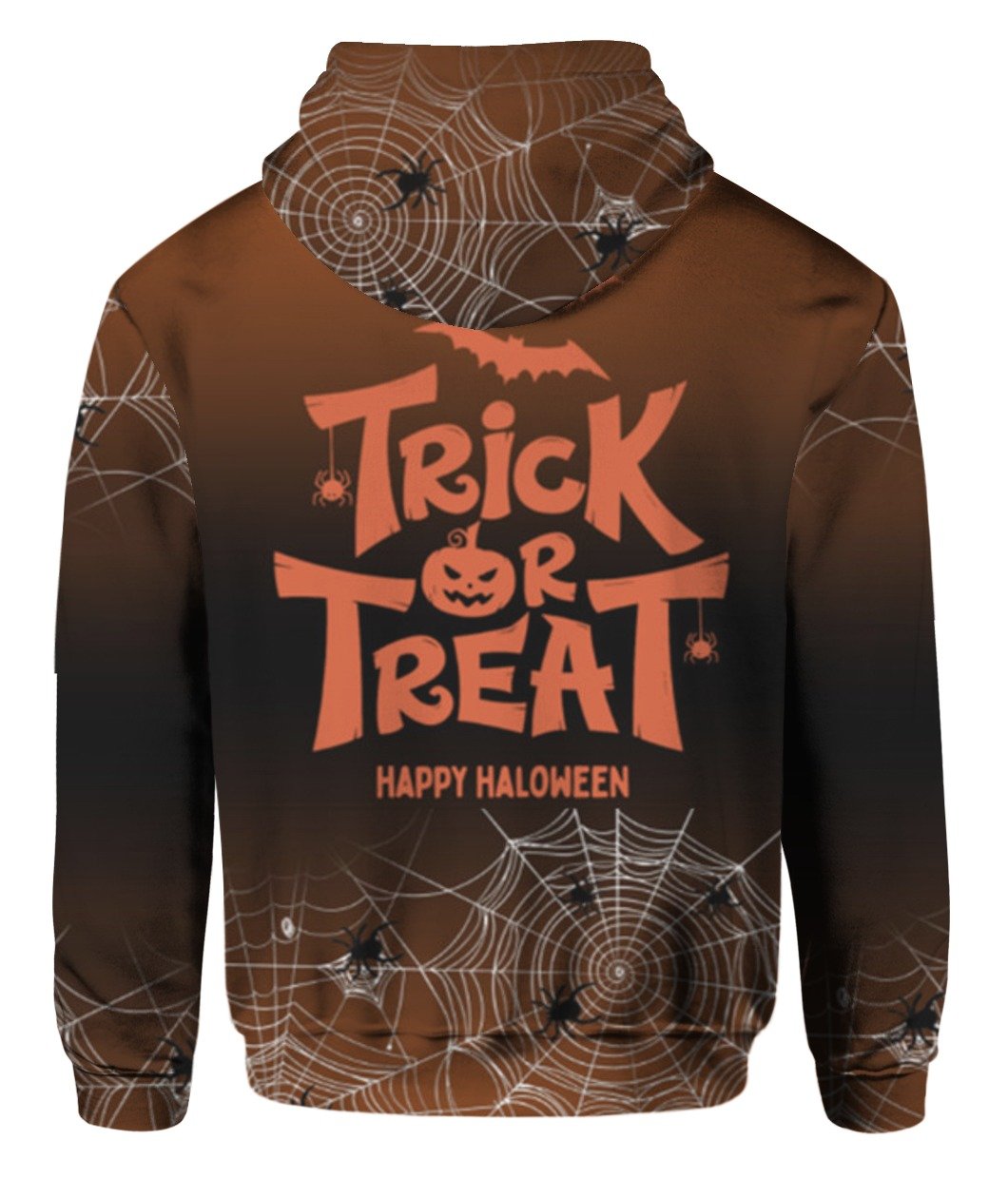  Halloween T-shirt Halloween Is My Christmas Trich Or Treat Spider Web Brown Shirt Halloween Hoodie Adult Full Size