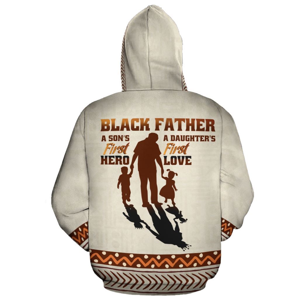 Unifinz Black Father Hoodie A Daughter First Love Hoodie Autism Apparel 2024