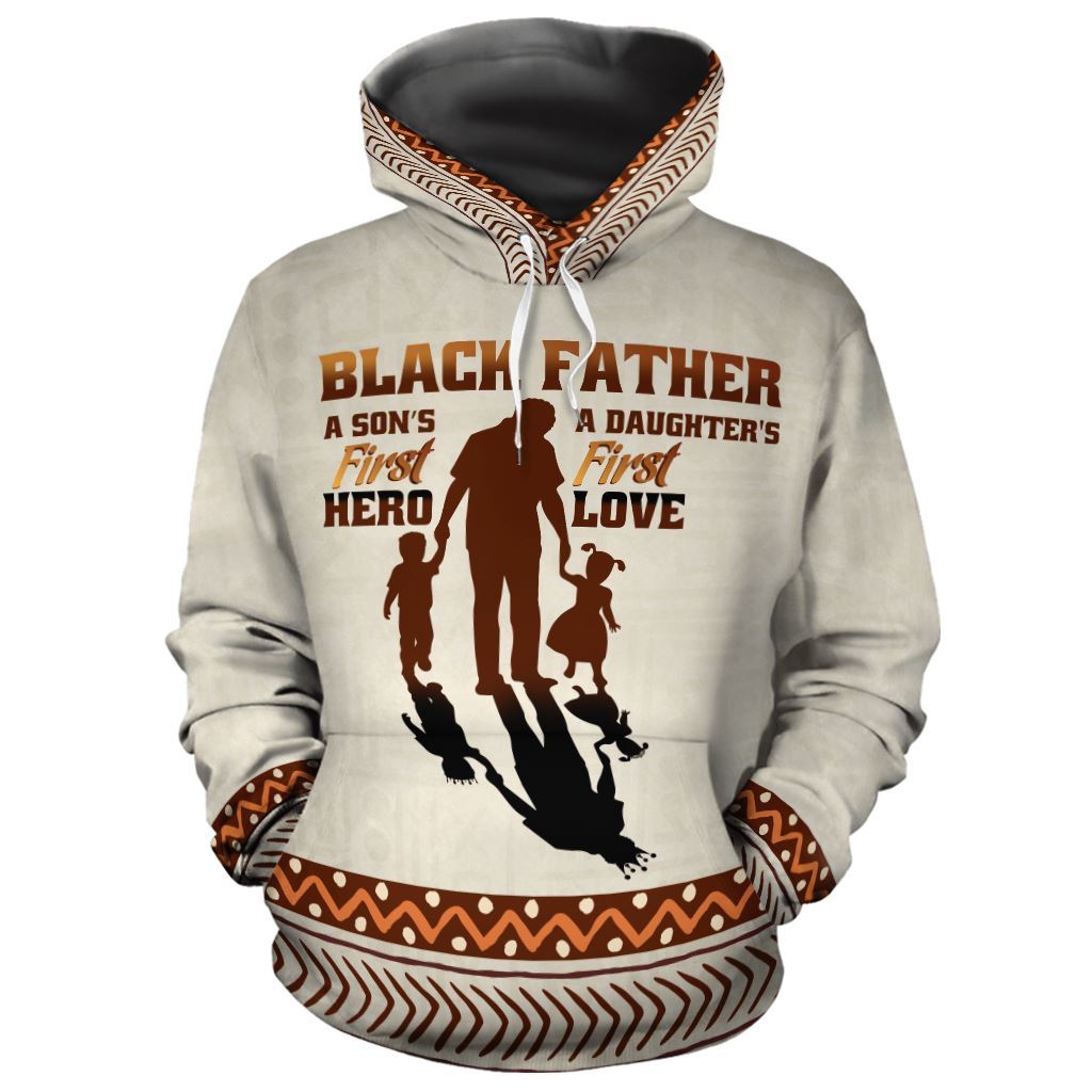 Unifinz Black Father Hoodie A Daughter First Love Hoodie Autism Apparel 2023