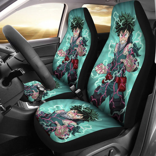 My Hero Academia Car Seat Covers Deku Fighting Pose Seat Covers