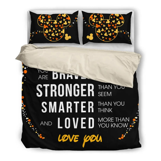 DN Bedding Set You Are Loved More Than You Know Duvet Covers Black Unique Gift