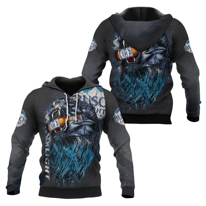 Busch Light Hoodie Busch Light Predator In The Night Hoodie Black Unisex