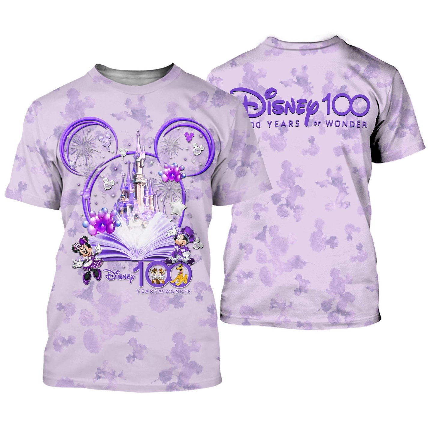 DN T-shirt MK Minnie Friends Castle DN 100 Years Of Wonder T-shirt Purple Unisex Adults New Release