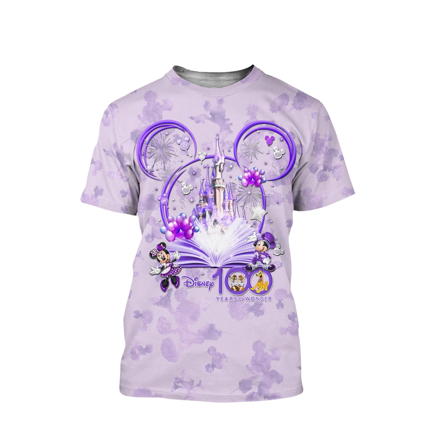 DN T-shirt MK Minnie Friends Castle DN 100 Years Of Wonder T-shirt Purple Unisex Adults New Release