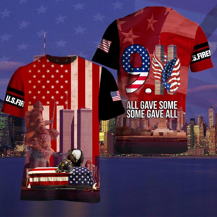 Patriot Day T-shirt September 11th Shirt September 11 All Gave Some Some Gave All Red T-shirt