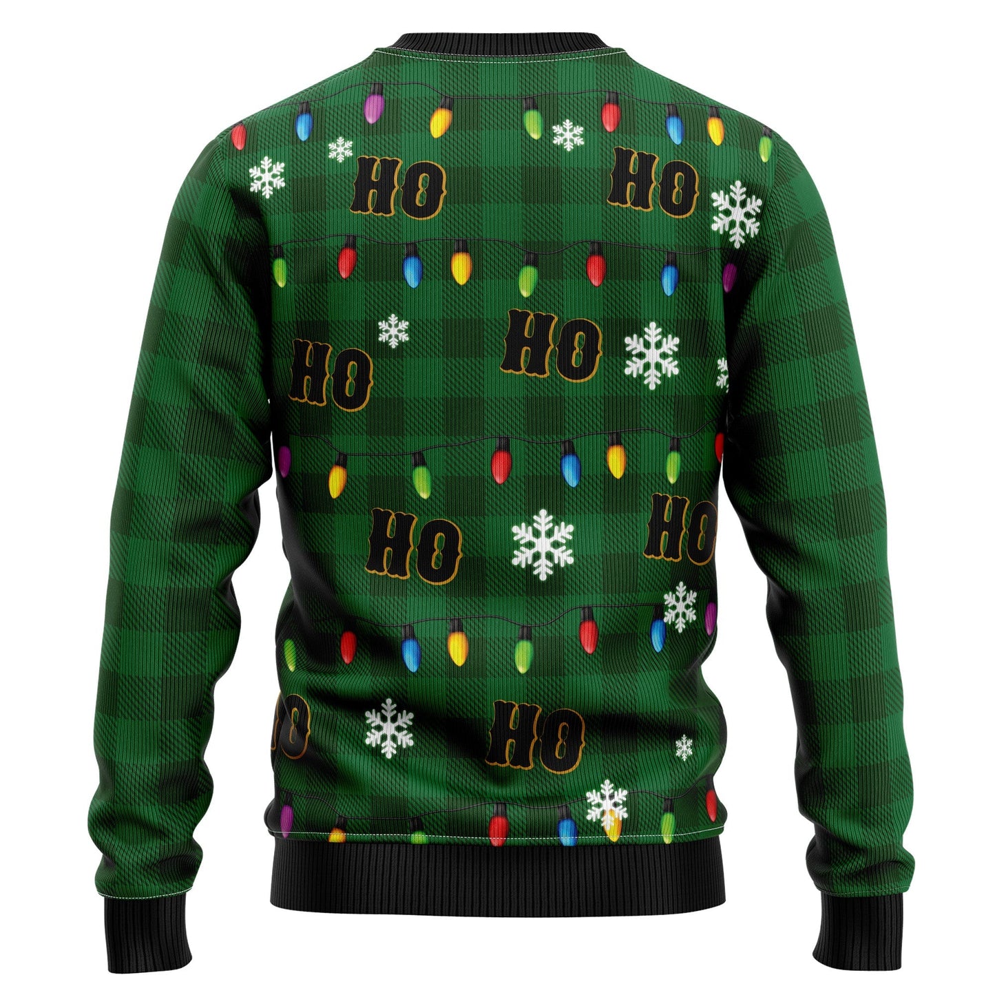 Cat Sweatshirt Ho Ho Ho Christmas Sweatshirt Green Unisex