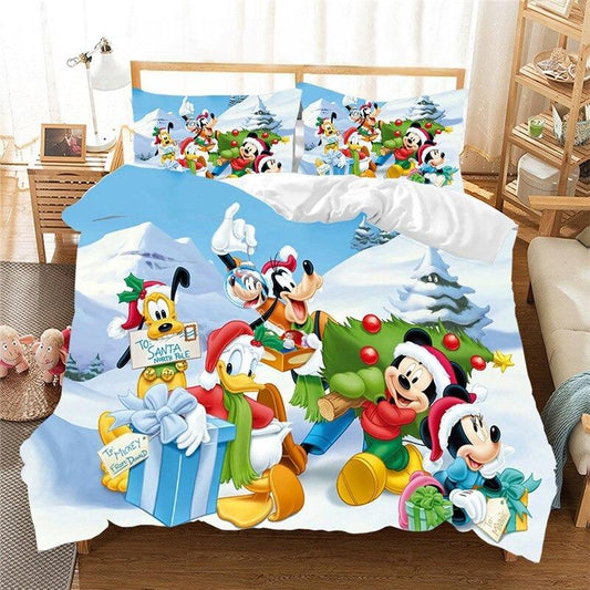 DN Bedding Set MM And Friends Playing In The Snow Duvet Covers Colorful Unique Gift