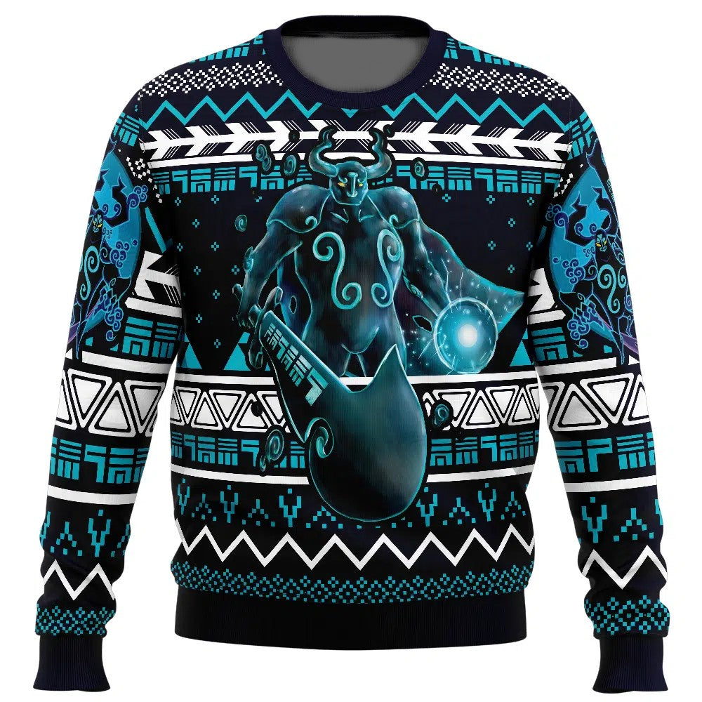 The Legend Of Zelda Sweatshirt The Phantom Enemy Graphic Sweatshirt Black Blue Unisex