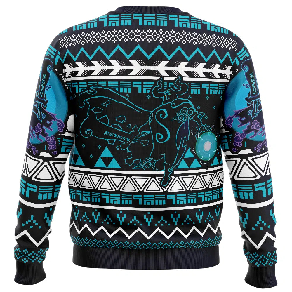 The Legend Of Zelda Sweatshirt The Phantom Enemy Graphic Sweatshirt Black Blue Unisex