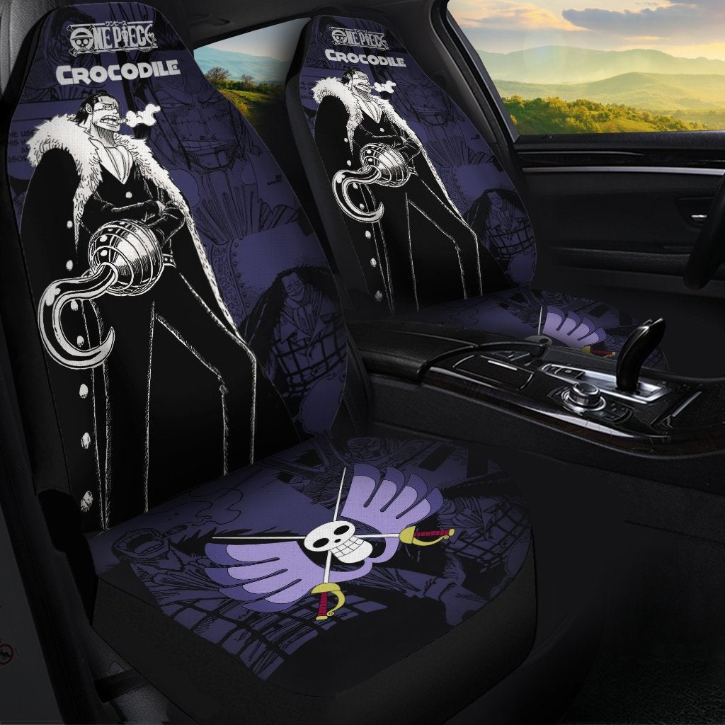 One Piece Car Seat Covers One Piece Crocodile Graphic Seat Covers