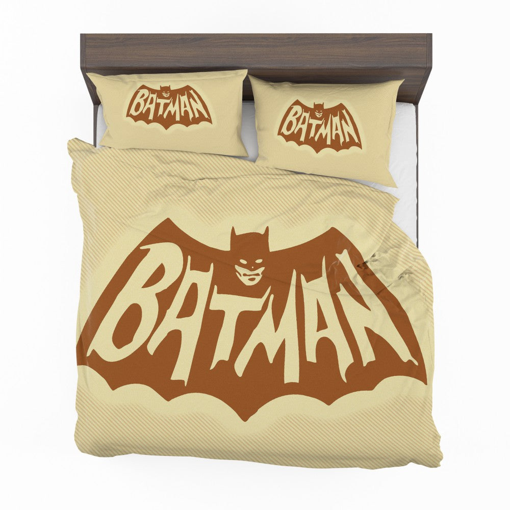 Batman Bedding Set DC Comics Batman Logo Duvet Covers Yellow Unique Gift