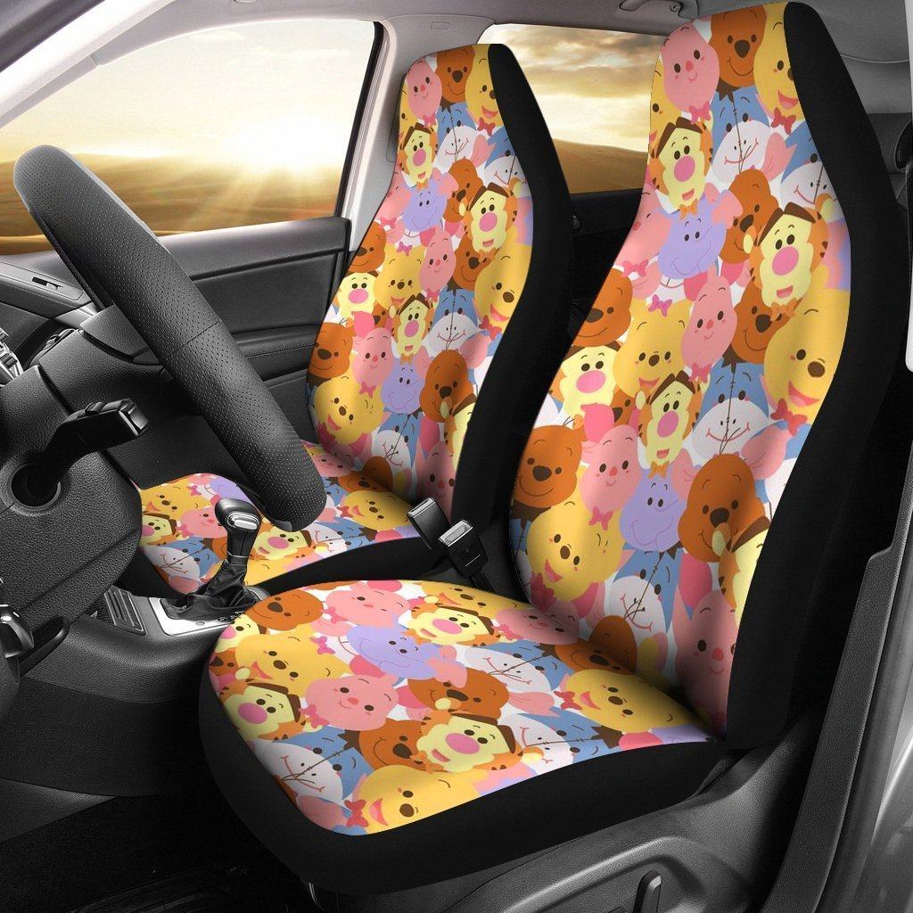 WTP Car Seat Covers WTP Characters Chibi Cute Seat Covers