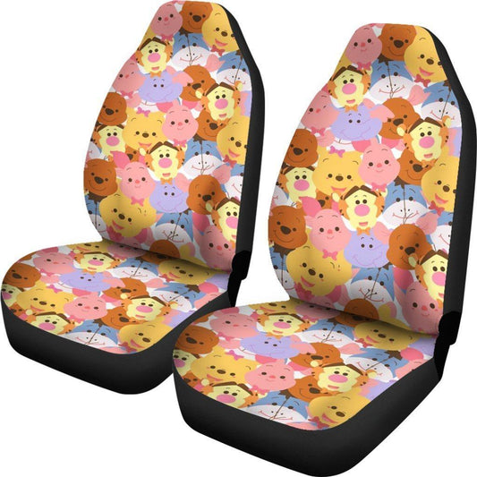 WTP Car Seat Covers WTP Characters Chibi Cute Seat Covers