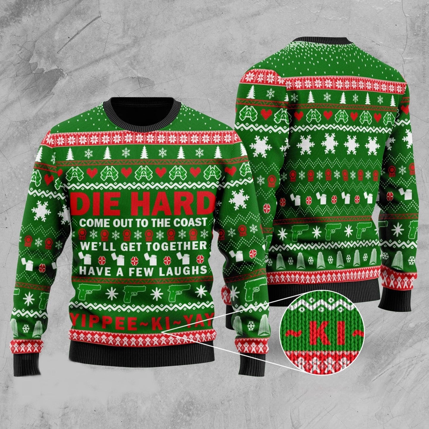 Die Hard Sweatshirt Come Out To The Coast Die Hard Christmas Sweatshirt Green Unisex Adults