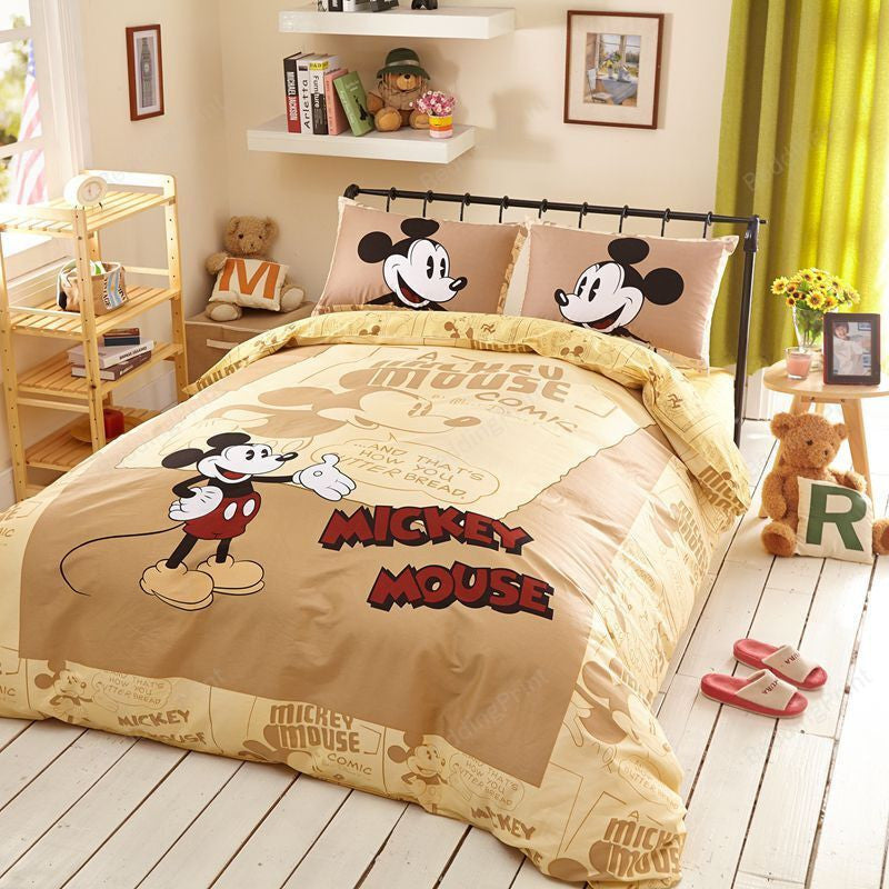 MM Bedding Set DN MM Comic Vintage Style Duvet Covers Yellow Unique Gift