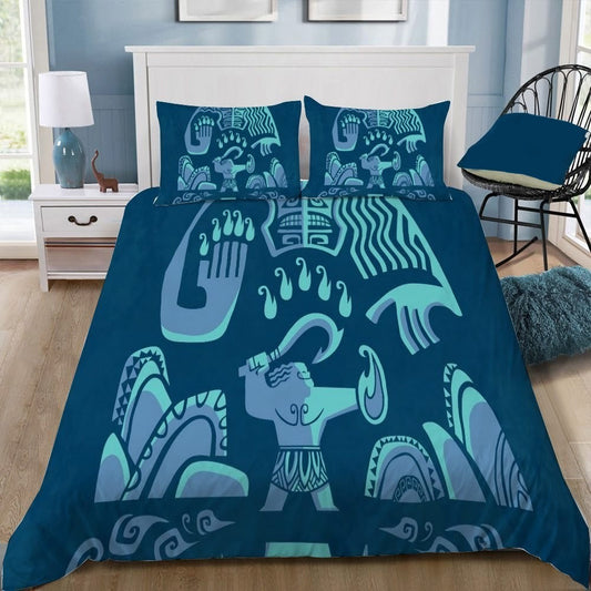 Moana Bedding Set DN Moana The Demigod Maui Duvet Covers Blue Unique Gift