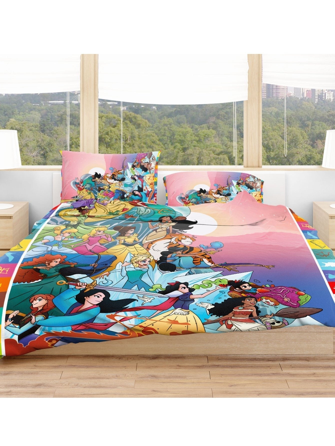 DN Bedding Set DN Princesses Ready To Fight Duvet Covers Colorful Unique Gift