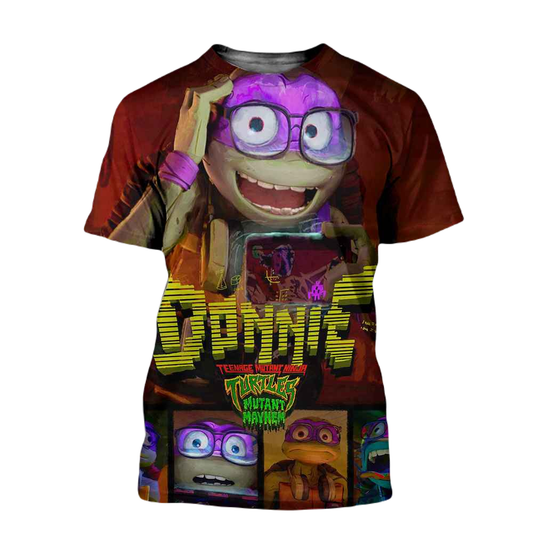 TMNT T-shirt Donnie Ninja Turtles Mutant Mayhem T-shirt Colorful Unisex