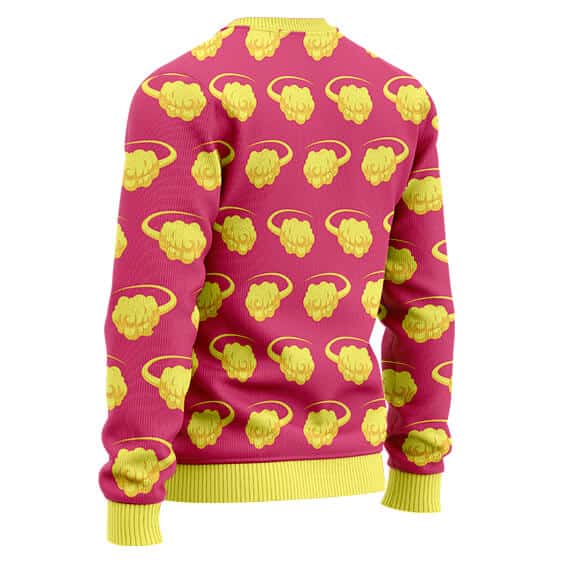 Dragon Ball Sweatshirt Dragon Ball Z Flying Nimbus Pattern Sweatshirt Pink Yellow Unisex