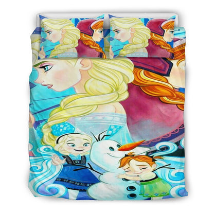 Frozen Bedding Set Elsa And Anna Young Duvet Covers Colorful Unique Gift