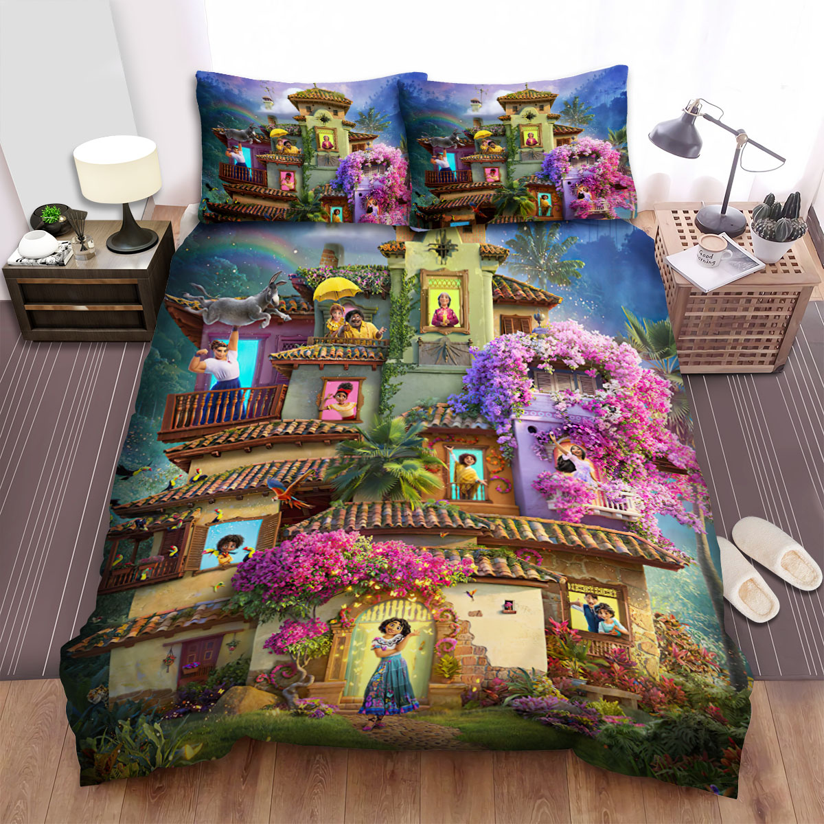 Encanto Bedding Set DN Encanto House Full Of Flowers Duvet Covers Colorful Unique Gift