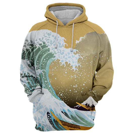  Japan T-shirt Japan Style The Great Wave T-shirt Hoodie Adult Full Print