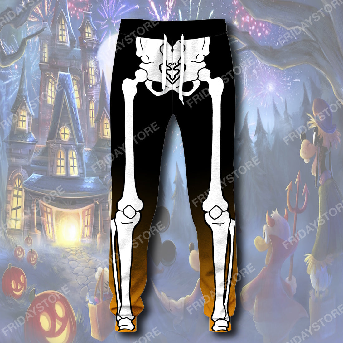 Unifinz DN Pants Happy Halloween Party Bone Jogger Awesome DN Sweatpants 2023