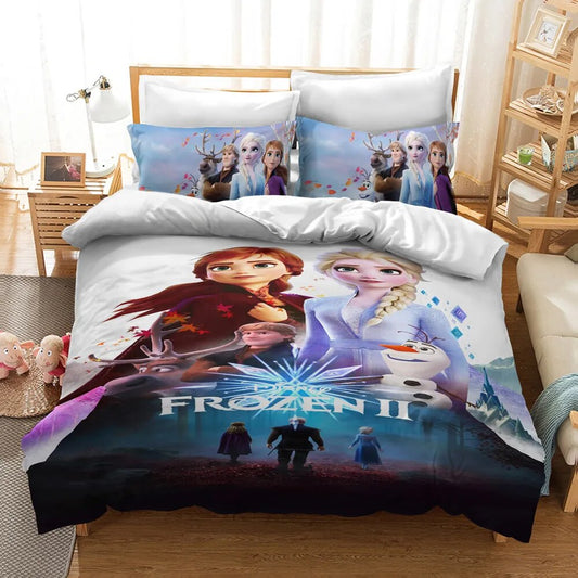 Frozen Bedding Set Frozen Two Poster With Characters Duvet Covers Colorful Unique Gift