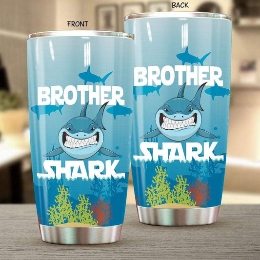  Shark Tumbler Cup 20 Oz Brother Shark Cute Tumbler 20 Oz Travel Mug