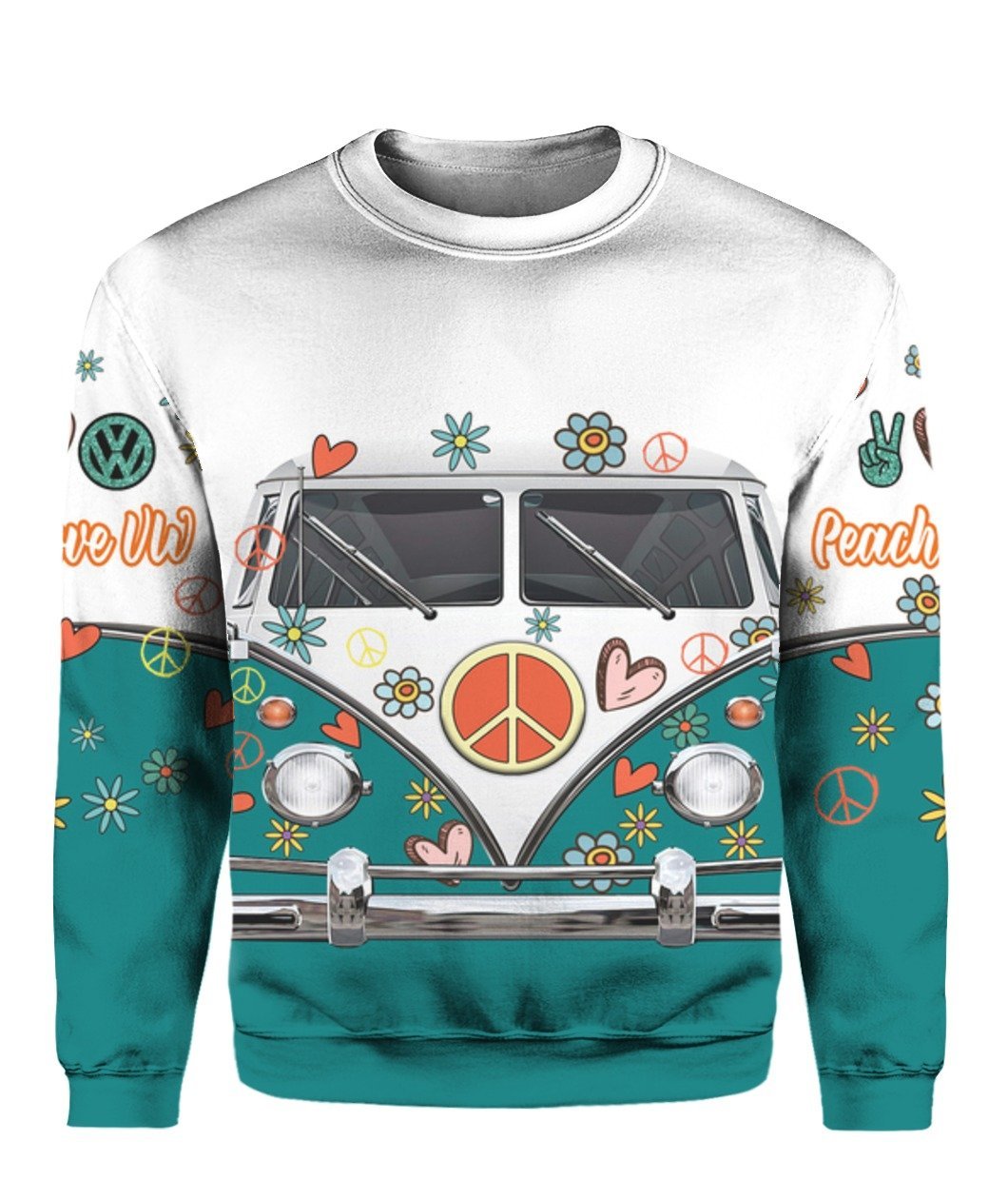  Hippie Dog Sweatshirt Yes I'm A Girl Yes I Drive Van Green Hoodie Apparel Adult Unisex