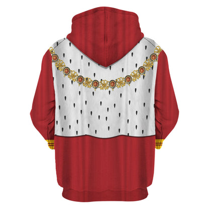 Historical Hoodie Victoria of England Costume T-shirt Red Unisex