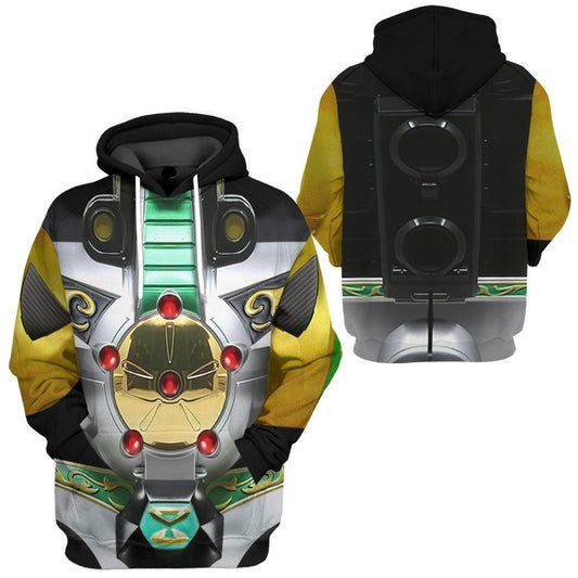 Power Ranger Hoodie Mighty Morphin Power Rangers Dragonzord Hoodie Colorful Unisex