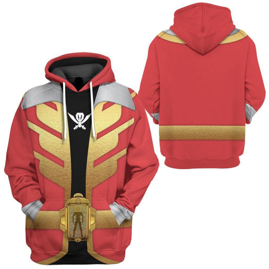 Power Ranger Hoodie Power Rangers Megaforce Red Ranger Hoodie Red Yellow Unisex