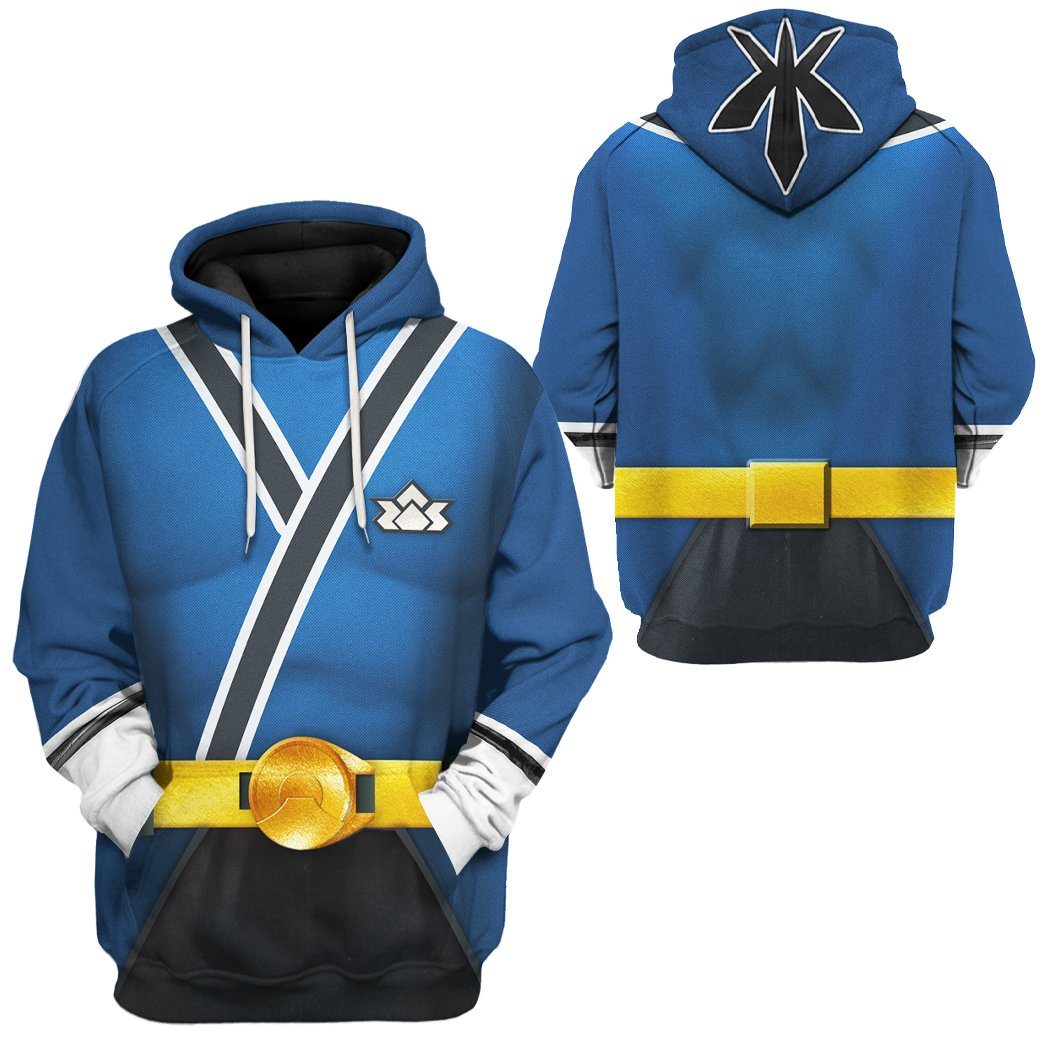 Power Ranger Hoodie Blue Samurai Power Rangers Hoodie Blue Unisex – Unifinz