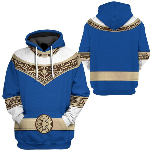 Power Ranger Hoodie Blue Power Rangers Zeo Hoodie Blue Unisex