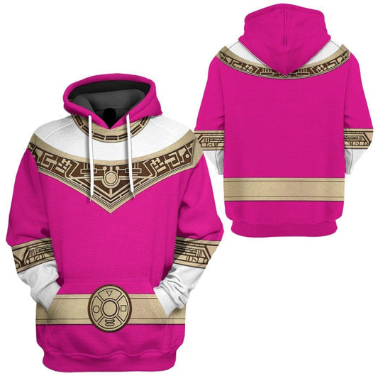 Power Ranger Hoodie Pink Power Rangers Zeo Hoodie Pink Unisex